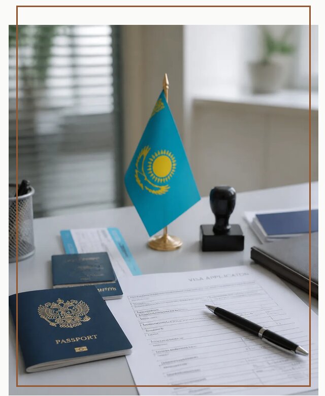 Оформление визы в Казахстан для поездки и работы в Липецке