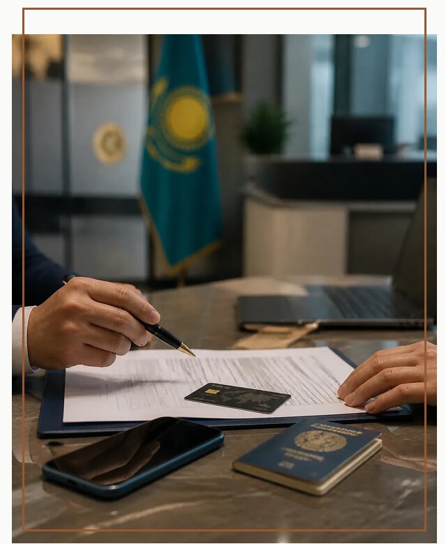 Открытие счета и банковской карты в Казахстане в Липецке